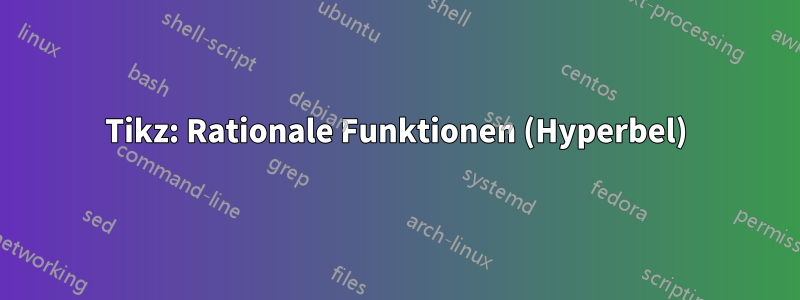 Tikz: Rationale Funktionen (Hyperbel)