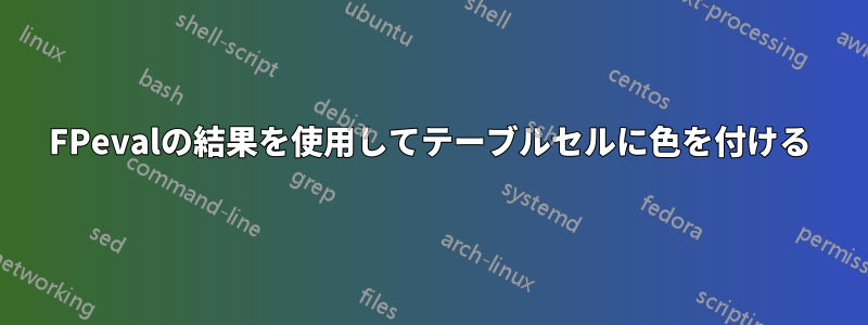 FPevalの結果を使用してテーブルセルに色を付ける