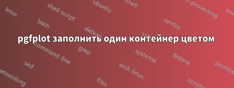 pgfplot заполнить один контейнер цветом