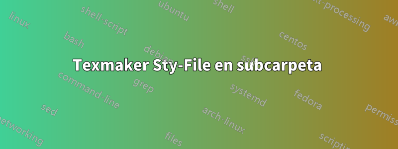 Texmaker Sty-File en subcarpeta