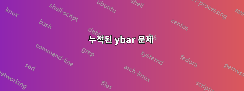 누적된 ybar 문제