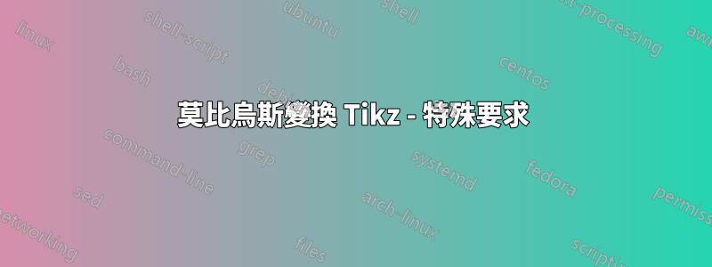 莫比烏斯變換 Tikz - 特殊要求