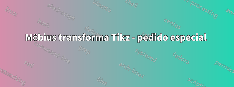 Möbius transforma Tikz - pedido especial