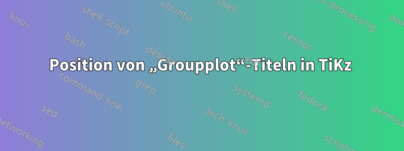 Position von „Groupplot“-Titeln in TiKz