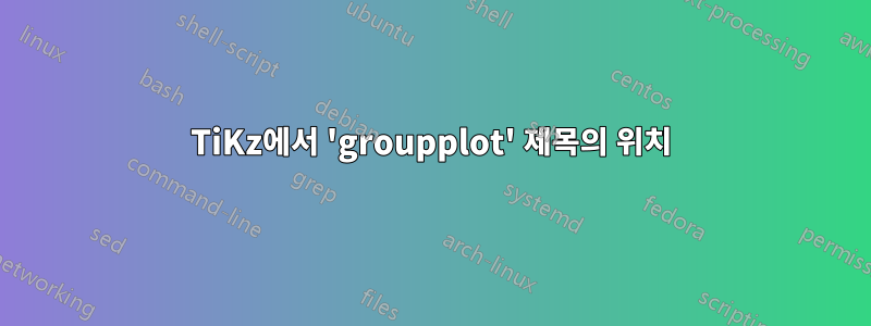 TiKz에서 'groupplot' 제목의 위치