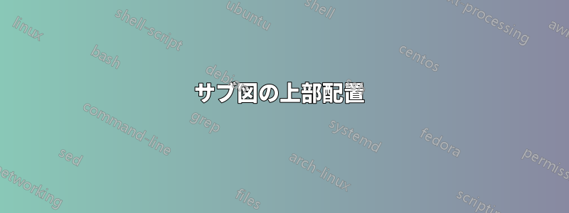 サブ図の上部配置 