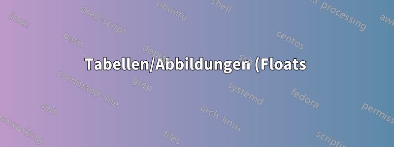 Tabellen/Abbildungen (Floats) entweder auf der aktuellen geraden (linken) oder ungeraden (rechten) Seite behalten