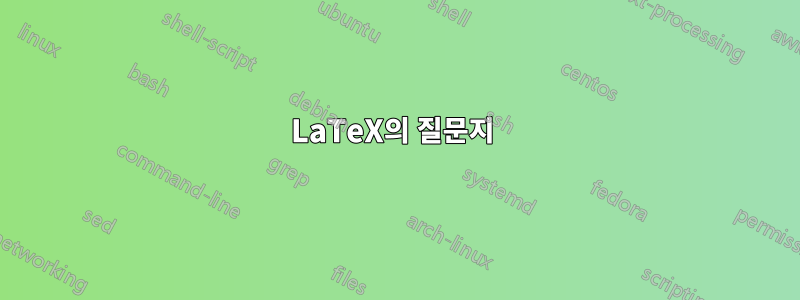 LaTeX의 질문지 