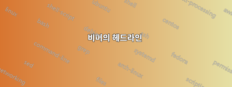 비머의 헤드라인