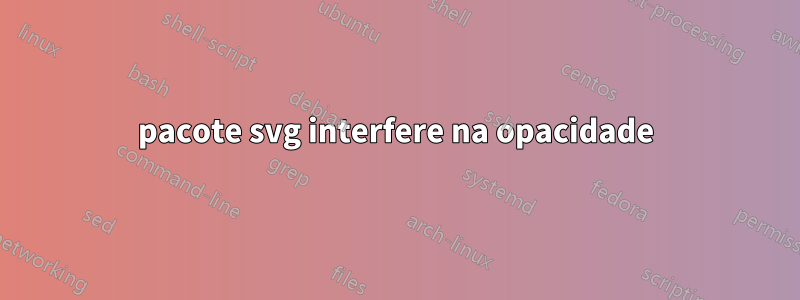 pacote svg interfere na opacidade