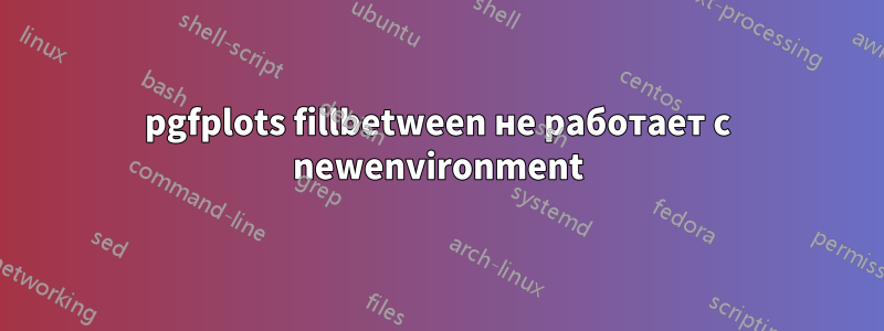 pgfplots fillbetween не работает с newenvironment