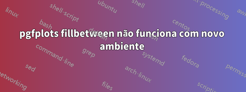 pgfplots fillbetween não funciona com novo ambiente