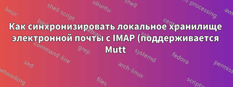Как синхронизировать локальное хранилище электронной почты с IMAP (поддерживается Mutt)?