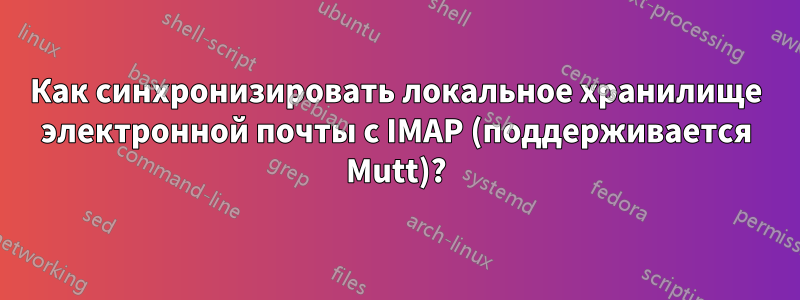 Как синхронизировать локальное хранилище электронной почты с IMAP (поддерживается Mutt)?