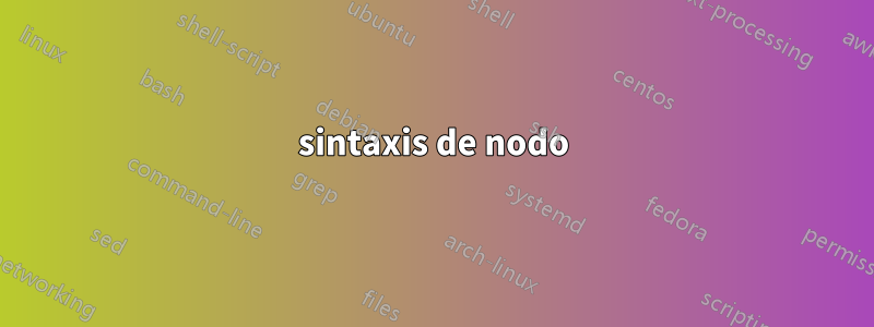 sintaxis de nodo