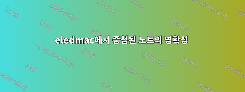 eledmac에서 중첩된 노트의 명확성