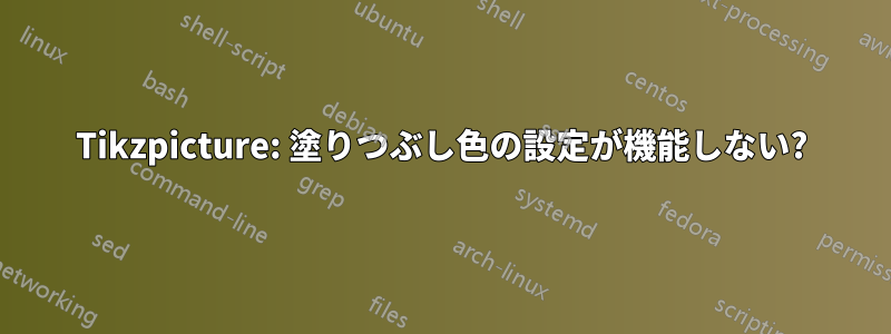 Tikzpicture: 塗りつぶし色の設定が機能しない?