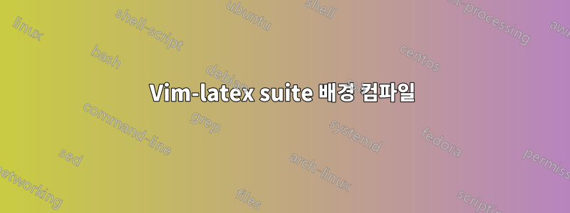 Vim-latex suite 배경 컴파일