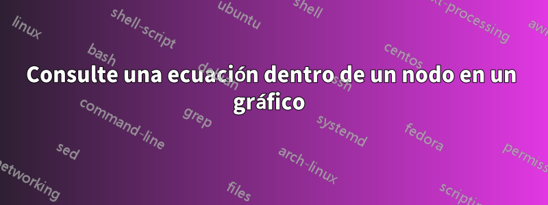 Consulte una ecuación dentro de un nodo en un gráfico 