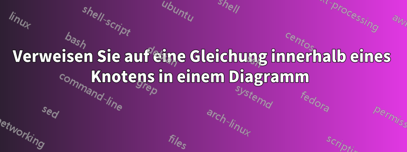 Verweisen Sie auf eine Gleichung innerhalb eines Knotens in einem Diagramm 