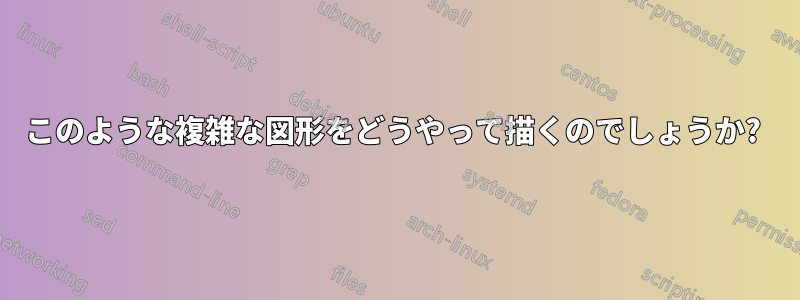 このような複雑な図形をどうやって描くのでしょうか? 