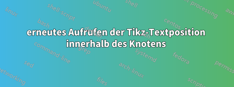 erneutes Aufrufen der Tikz-Textposition innerhalb des Knotens