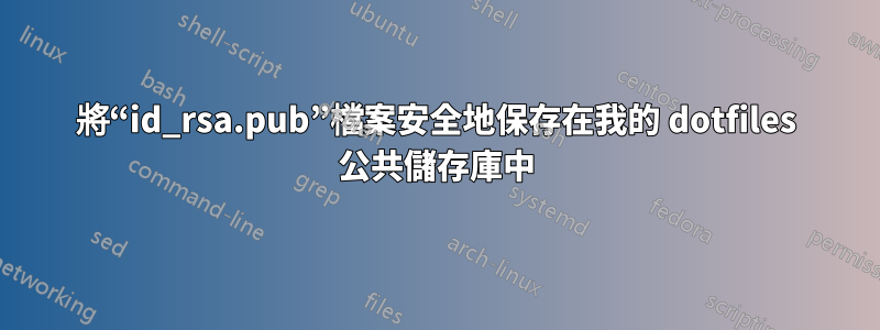 將“id_rsa.pub”檔案安全地保存在我的 dotfiles 公共儲存庫中
