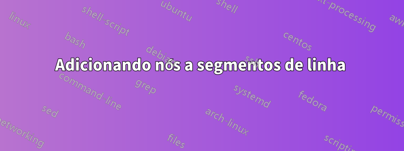 Adicionando nós a segmentos de linha