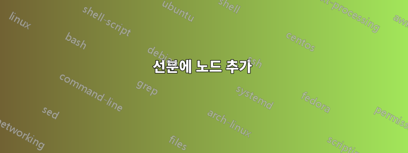 선분에 노드 추가
