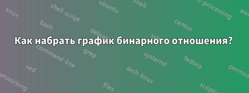 Как набрать график бинарного отношения?