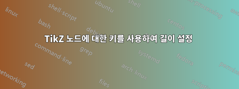 TikZ 노드에 대한 키를 사용하여 길이 설정