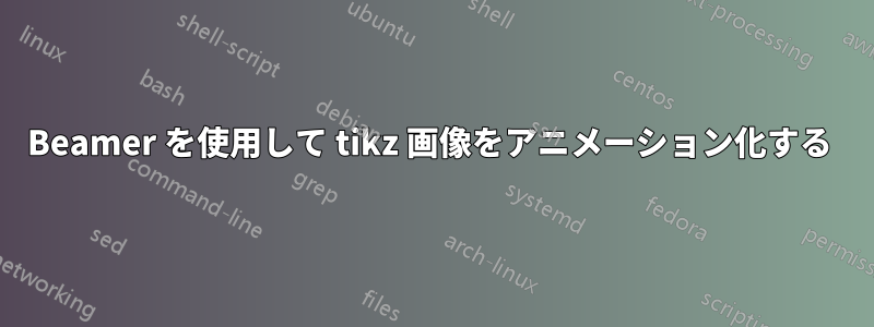 Beamer を使用して tikz 画像をアニメーション化する 