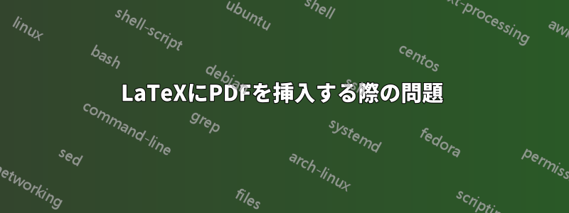 LaTeXにPDFを挿入する際の問題