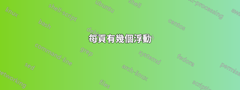 7 每頁有幾個浮動