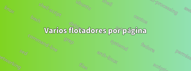 7 Varios flotadores por página