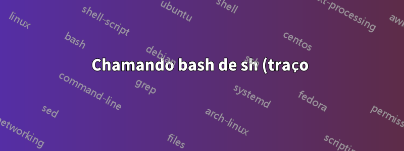 Chamando bash de sh (traço) com comandos lidos de args e "String entre aspas não terminada"/"EOF inesperado"