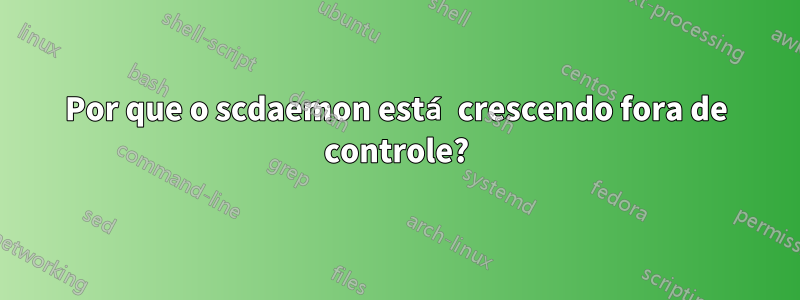 Por que o scdaemon está crescendo fora de controle?