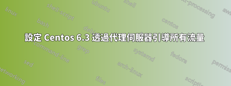 設定 Centos 6.3 透過代理伺服器引導所有流量