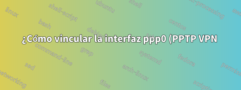 ¿Cómo vincular la interfaz ppp0 (PPTP VPN) como 'externa' en el servidor proxy?