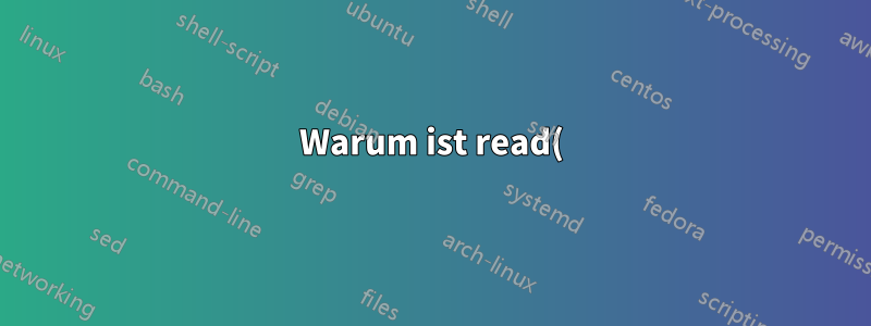 Warum ist read() langsamer als getc()?