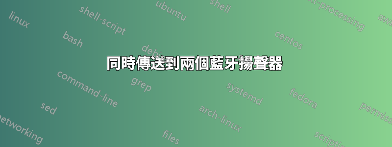 同時傳送到兩個藍牙揚聲器