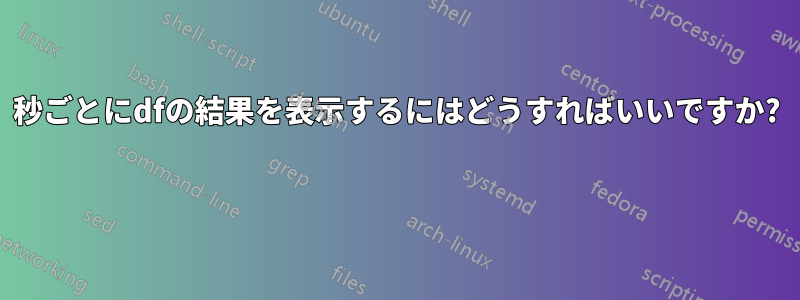 30秒ごとにdfの結果を表示するにはどうすればいいですか? 