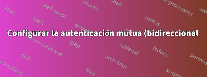 Configurar la autenticación mutua (bidireccional) SSL