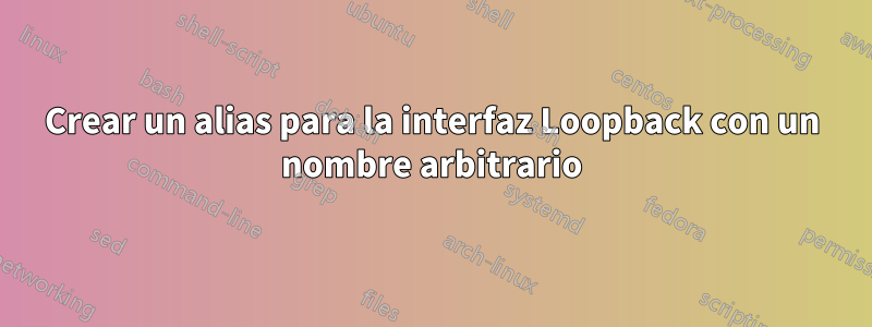 Crear un alias para la interfaz Loopback con un nombre arbitrario