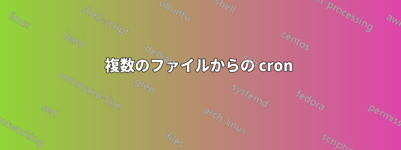 複数のファイルからの cron