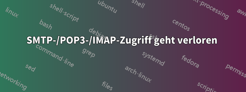 SMTP-/POP3-/IMAP-Zugriff geht verloren