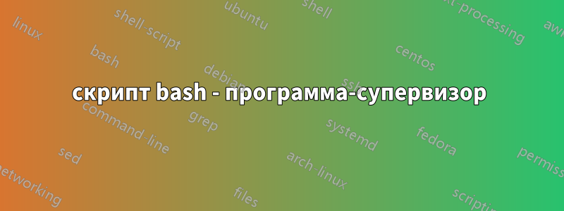 скрипт bash - программа-супервизор