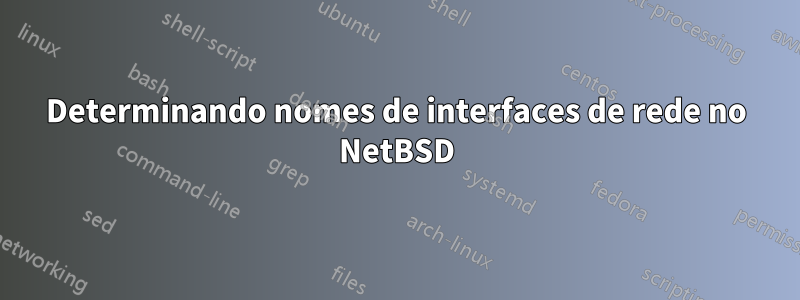 Determinando nomes de interfaces de rede no NetBSD