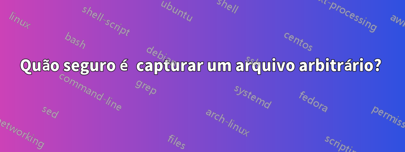 Quão seguro é capturar um arquivo arbitrário?