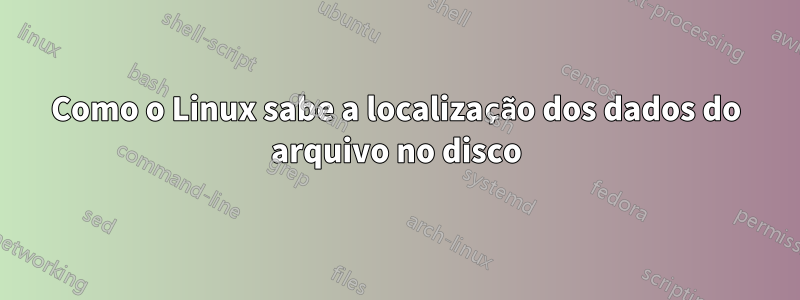 Como o Linux sabe a localização dos dados do arquivo no disco